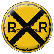 RR-113 14 R/R Railroad Clock - RAILROAD