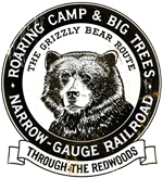 RR-225 ROARING CAMP GRIZZLY RAILROAD SIGN - RAILROAD
