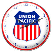 RR-244 14 Union Pacific wall Clock - RAILROAD