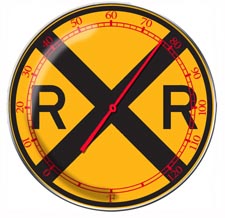 RR-266 Retro Thermometer 14 - RAILROAD
