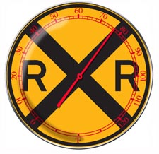 RR-266 Retro Thermometer 14 - RAILROAD