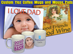 Custom Coffee Mugs ,Mouse Pads,T shirts - CUSTOM MADE ITEMS